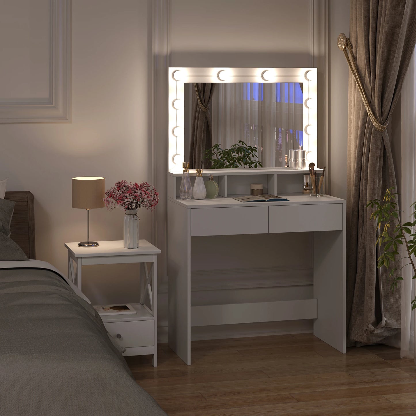 Rozalie Make-up Table with LED Mirror