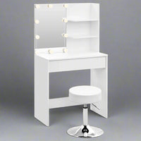 Luna Make-up Table with Chair & LED Mirror