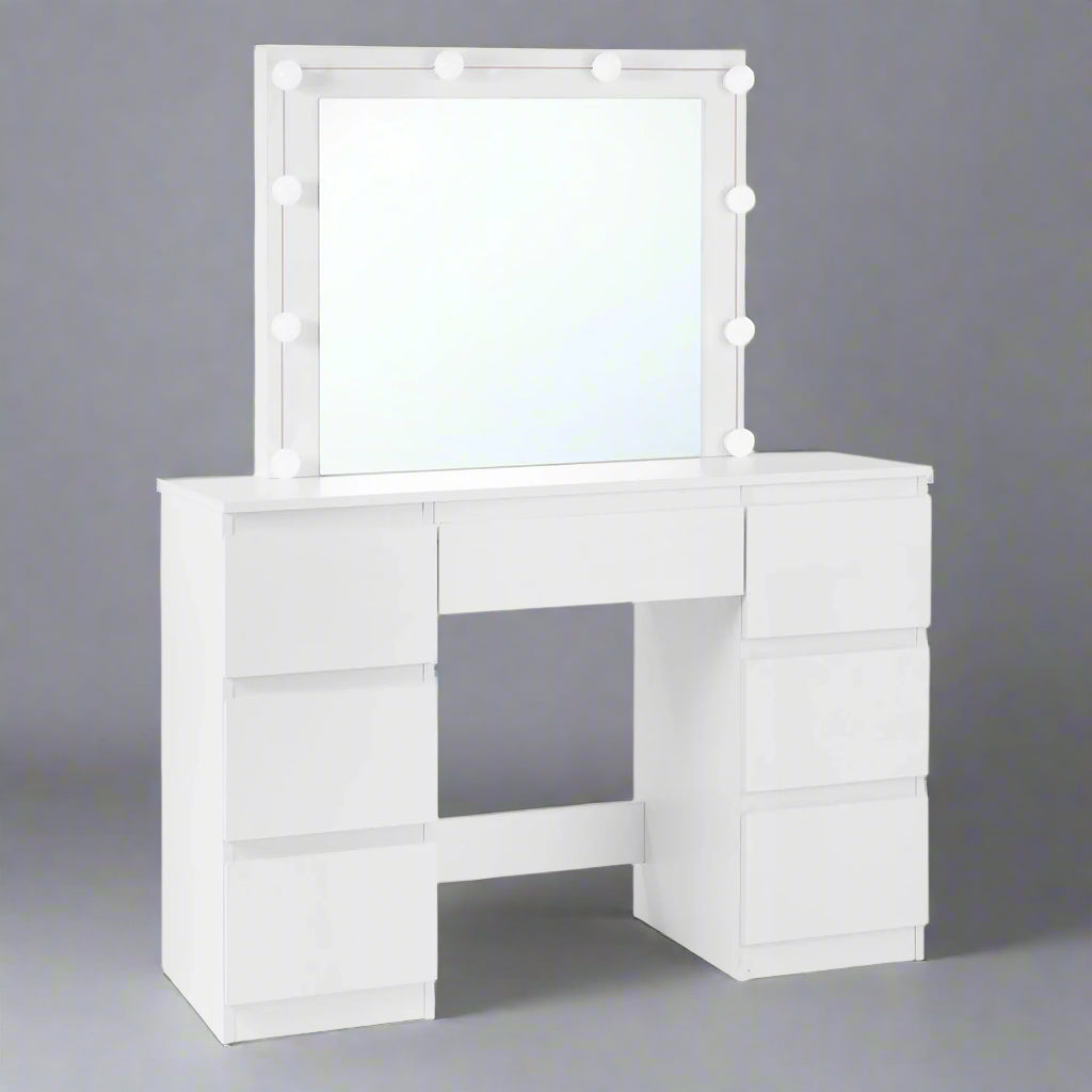 Aurelien Make-up Table with LED Mirror