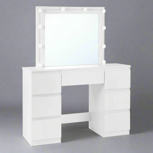 Aurelien Make-up Table with LED Mirror