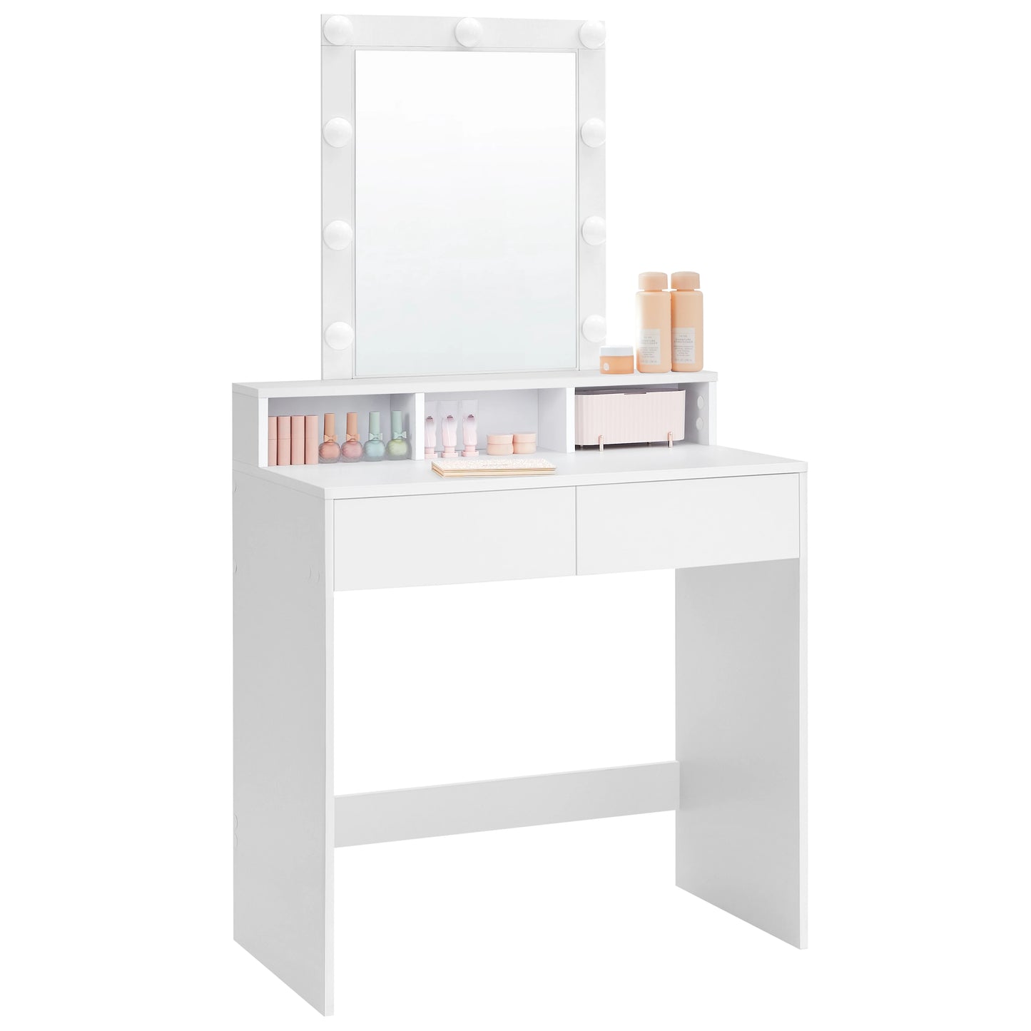 Roza Black Make-up Table with LED Mirror