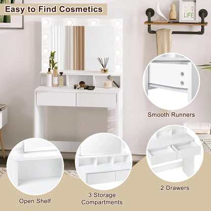Rozalie Make-up Table with LED Mirror
